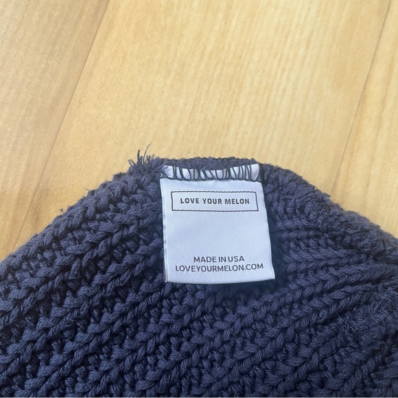 Love Your Melon Hat University of Michigan Women's Navy Blue Yellow Beanie Sport - Picture 4 of 5